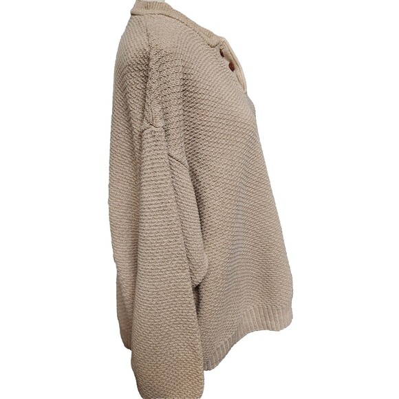 Woolrich Vintage Henley-Style Beige Waffle Pattern Cotton Blend Shirt Size 2X - Picture 2 of 6
